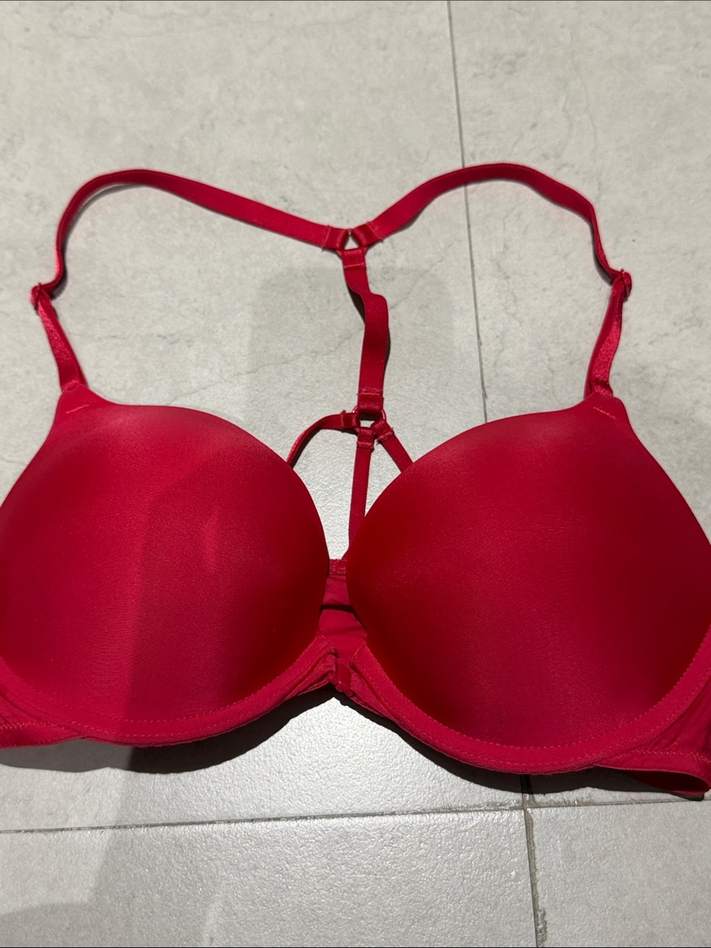 Victoria's Secret Red T-Back Push-Up Bra